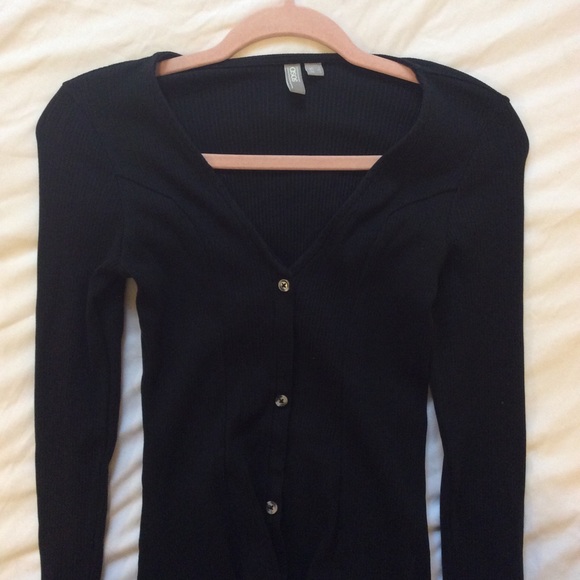ASOS Long Sleeved Black Dress - Picture 3 of 5
